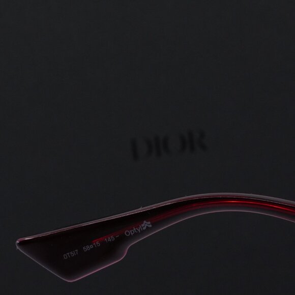 Dior DIORBIANCA 0T5 I7 Round Sunglasses - Burgundy Gradient/Grey - Picture 6 of 10